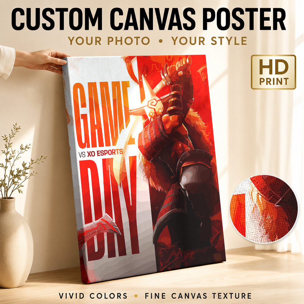 Esports Gaming Poster - Постер на холсте в рамке Game