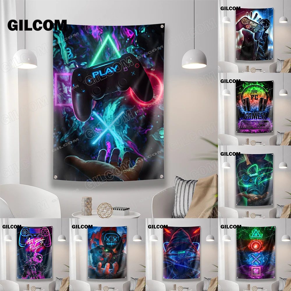 Esports Gaming Poster - Флаг игровой комнаты, крутой баннер в