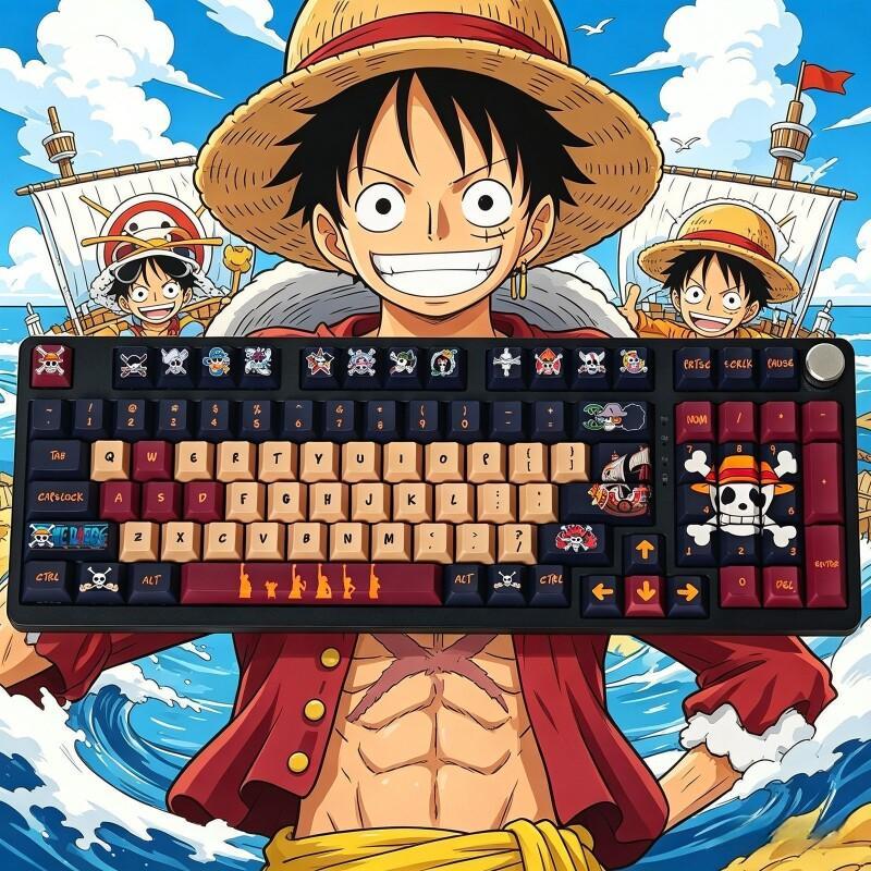 Keyboard Tenkeyless - Набор кейкапов BANDAI One Piece Monkey
