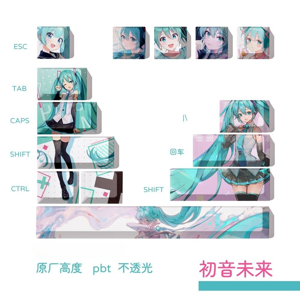 Колпачки для клавиш Hatsune Mi – обзор и цена Keyboard Tenkeyless