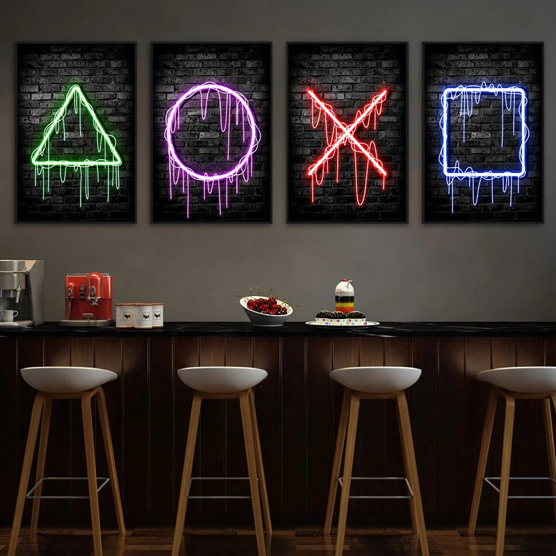 Игровые неоновые постеры «Ешь, – обзор и цена Esports Gaming Poster
