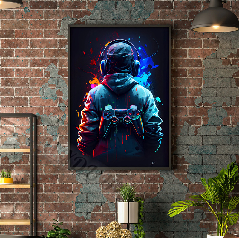 Цветной неоновый игровой посте – обзор и цена Esports Gaming Poster