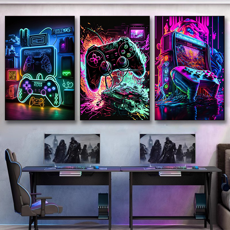 Неоновый поп-крутой игровой на – обзор и цена Esports Gaming Poster