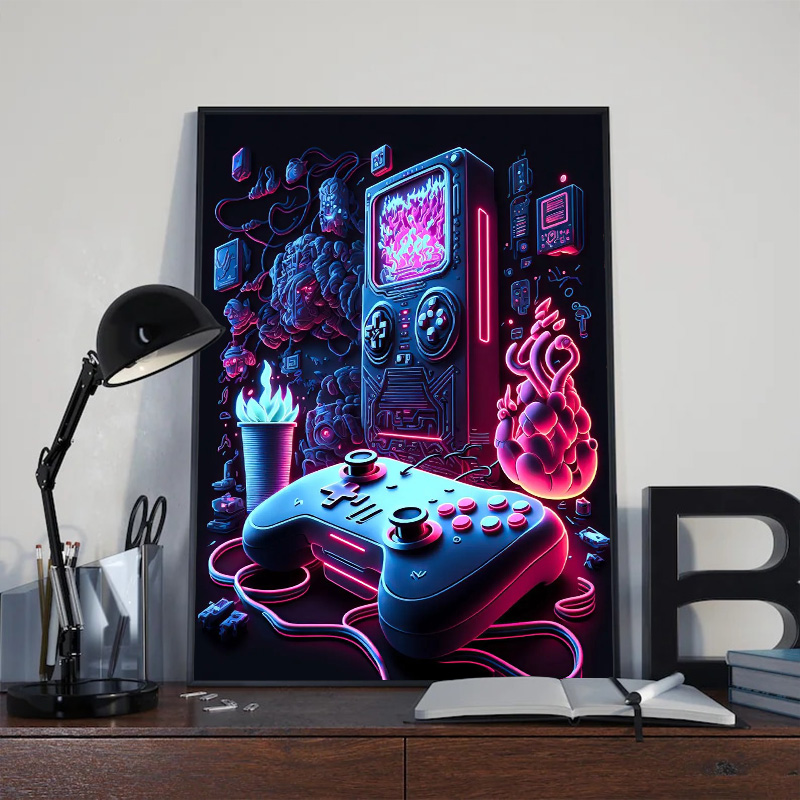 Неоновый поп-крутой игровой на – обзор и цена Esports Gaming Poster